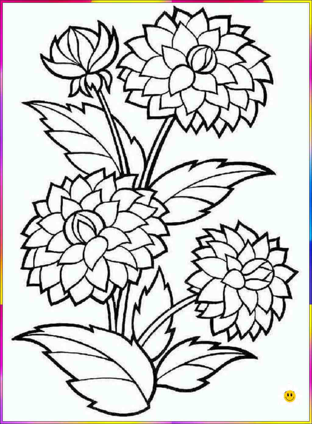 flower drawing easy
