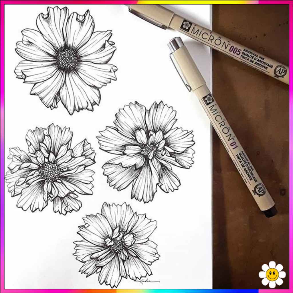 beautiful flower drawing
