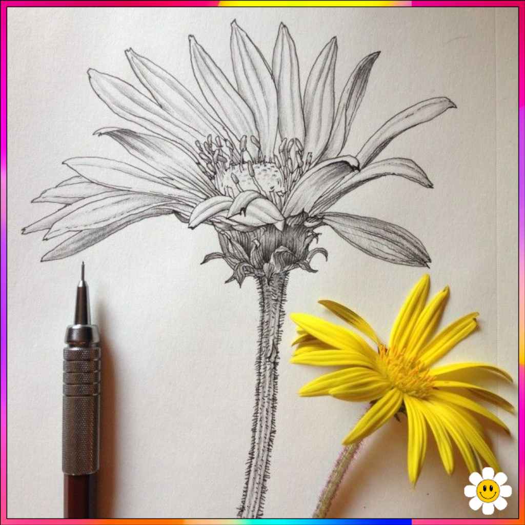 cool flower drawings
