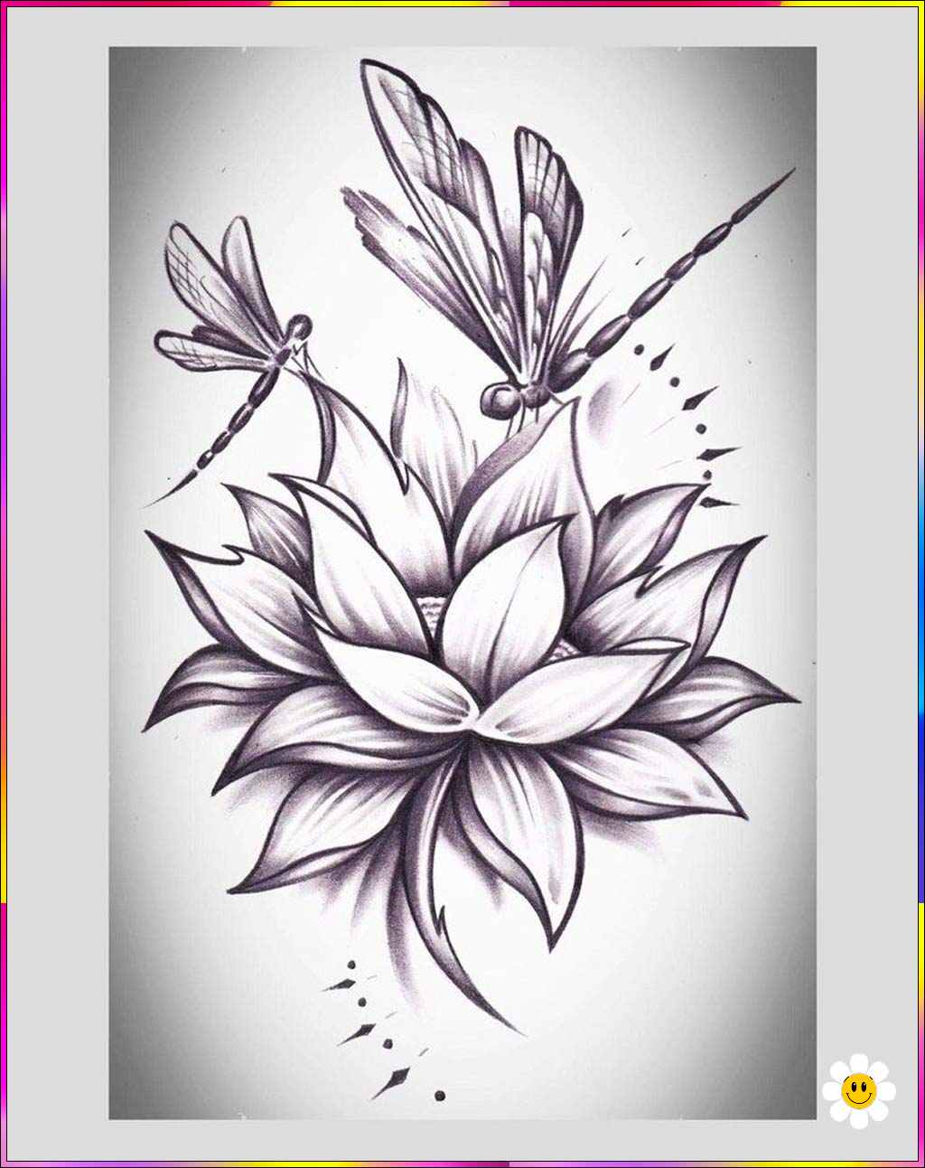 flower art drawing
