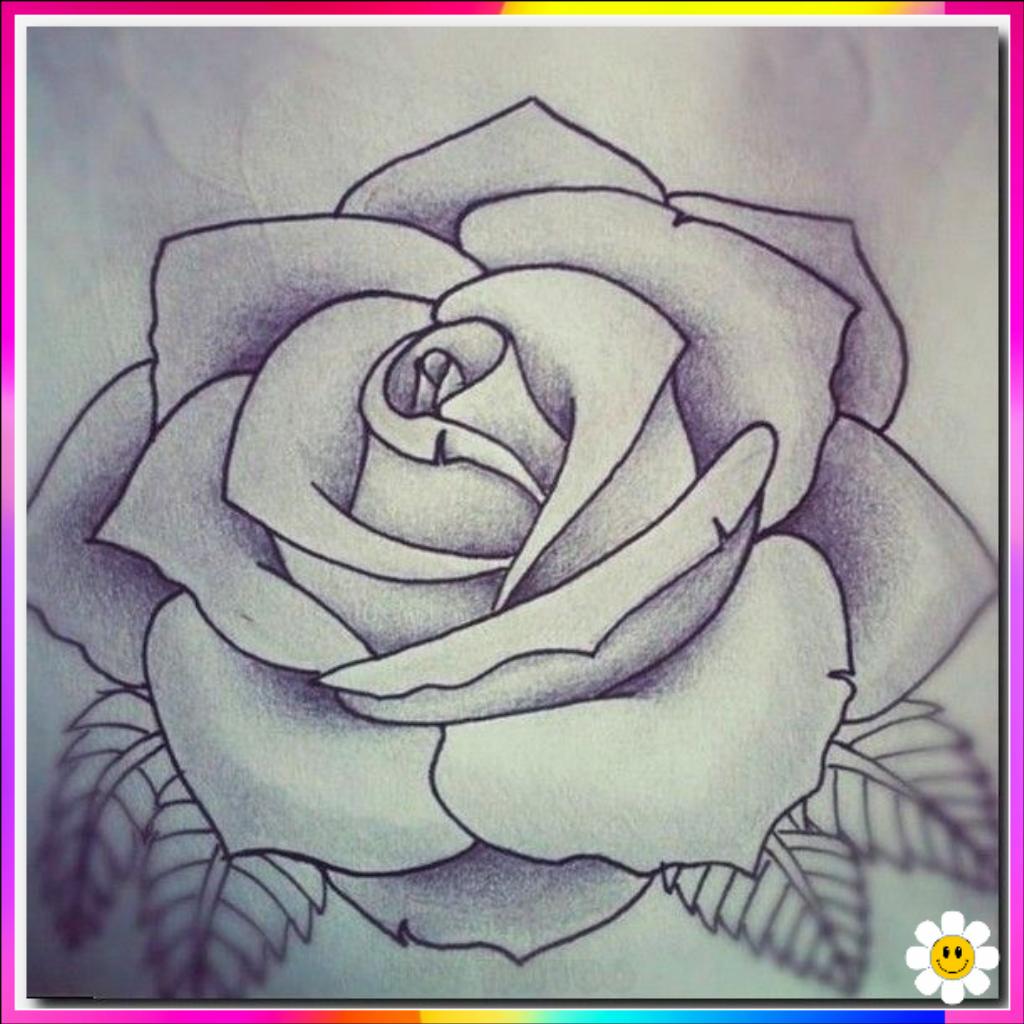 easy to draw flower
