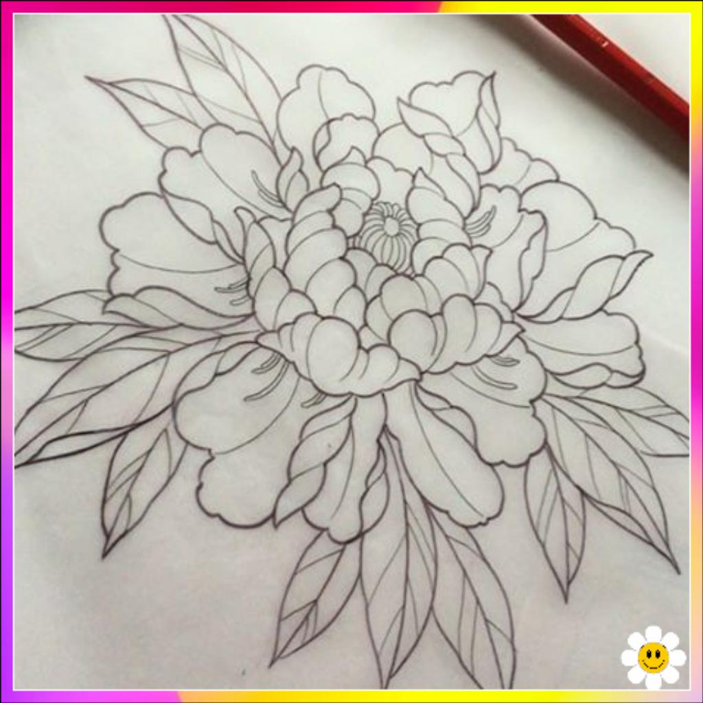 Easy Flowers Art Hand Drawing Illustration Sketch Contour Bouquet of  Artistic, Daffodil Flower Pencil Art. Stock Vector - Illustration of  artistic, font: 280019171
