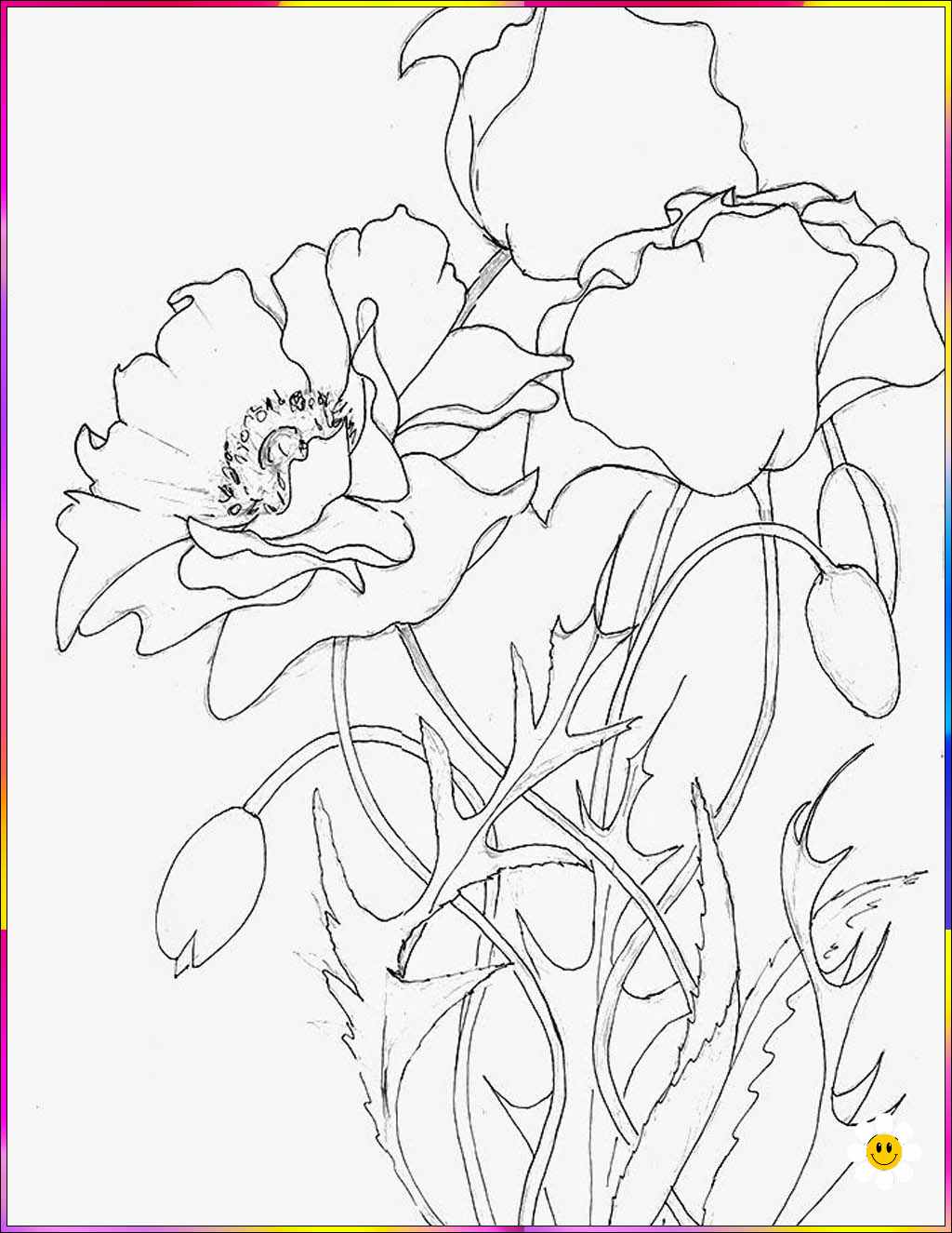 flower easy drawing
