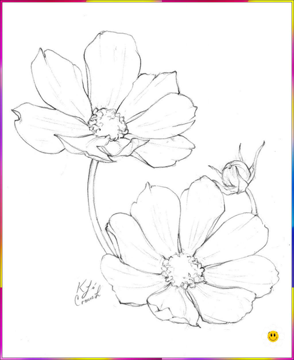 flower drawings easy
