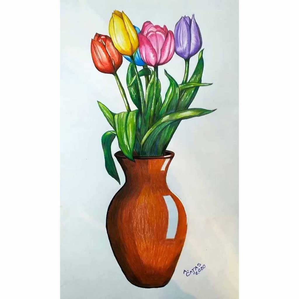 flower top drawing