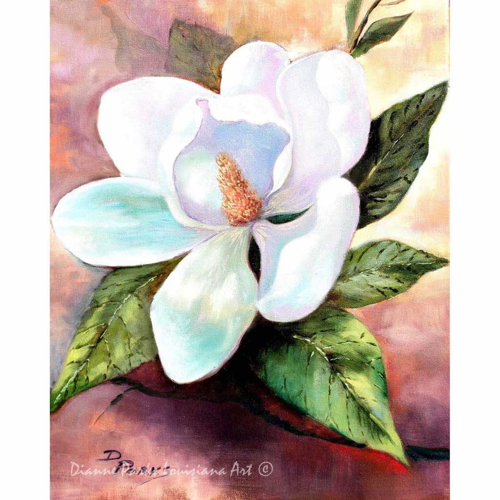 outline magnolia flower drawing