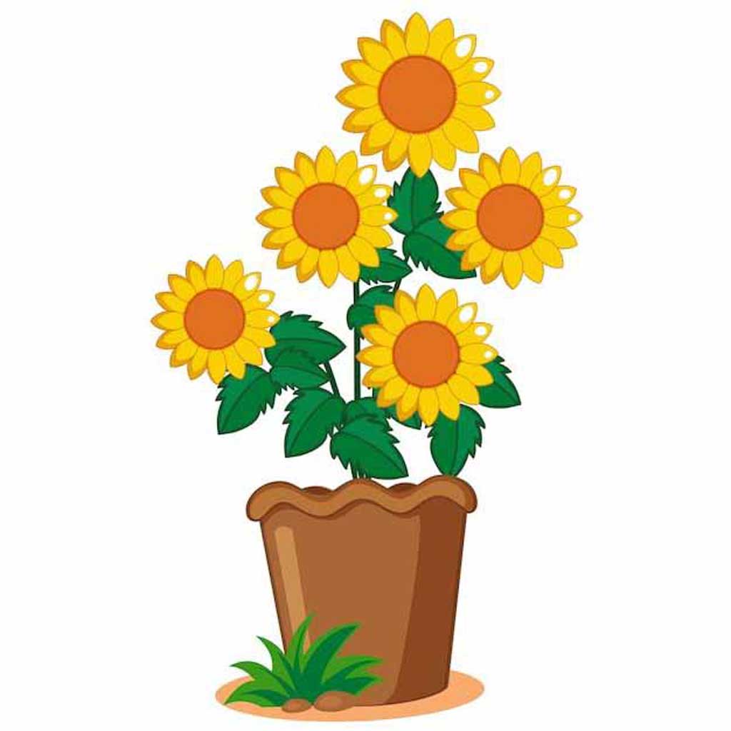 flowerpot drawing images