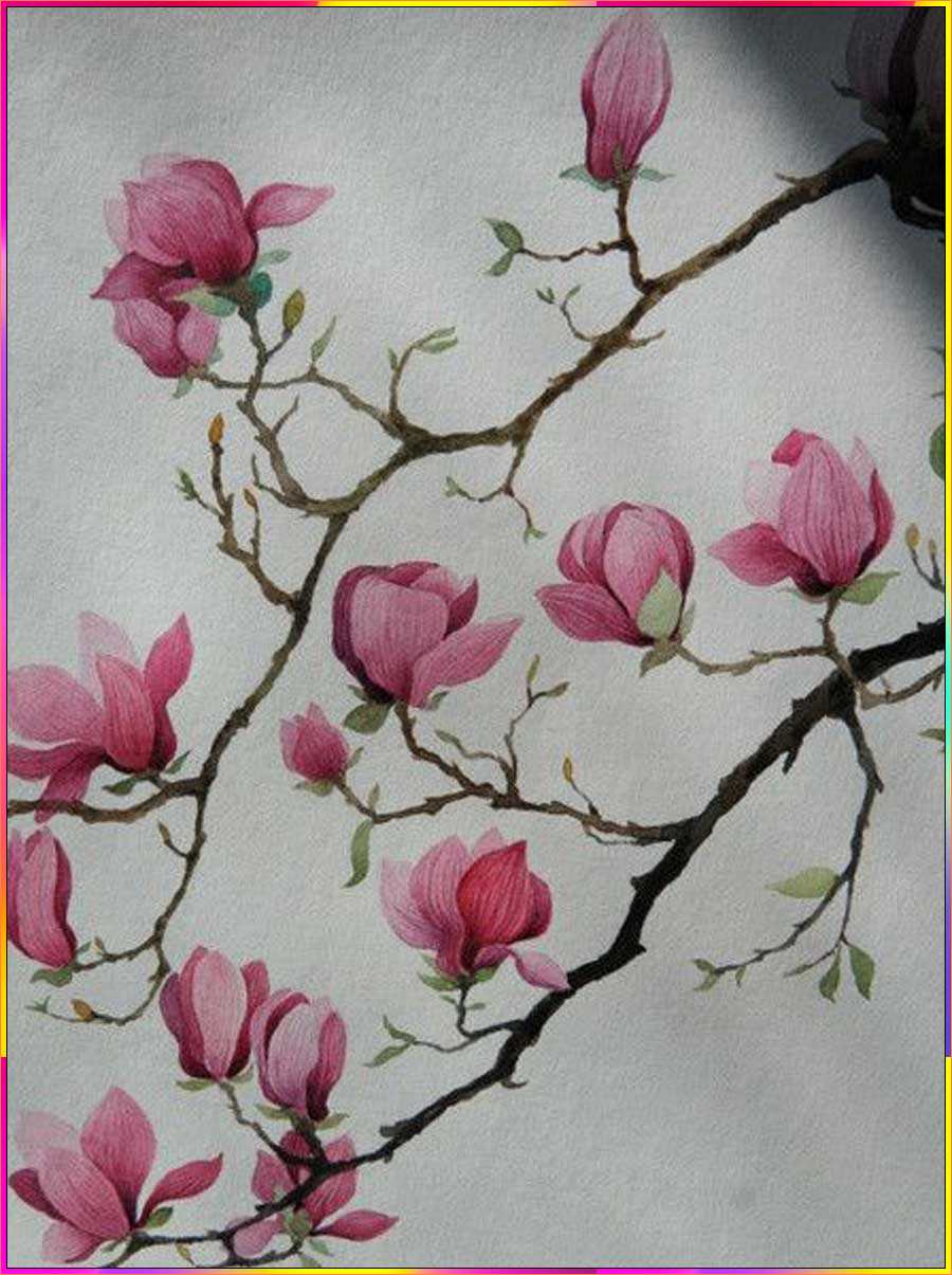 cherry blossom drawings easy