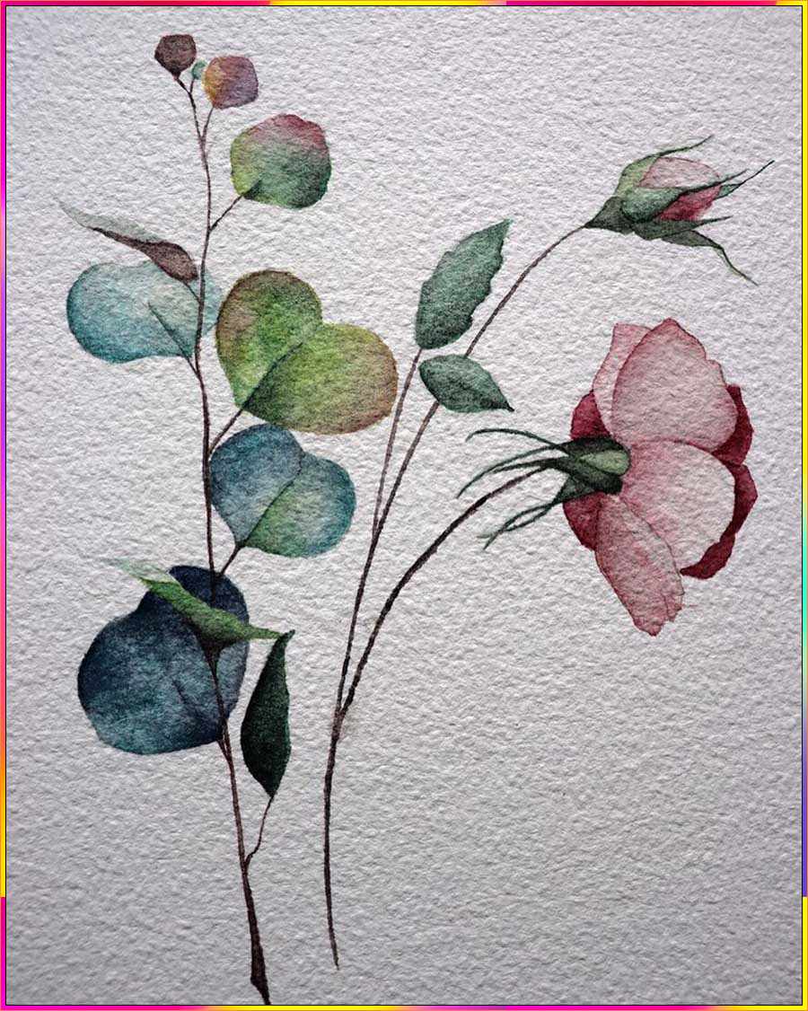 sweet pea flower drawing