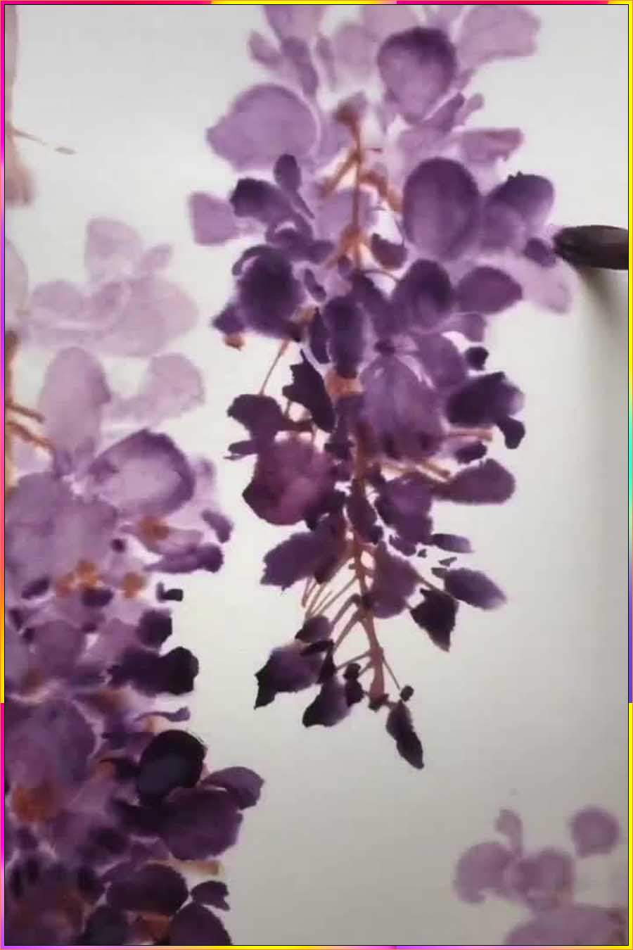 drawing wisteria flower